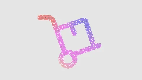 Icon dolly is made up of LED square shapes that shimmer and flicker. There are 動画素材 292343810