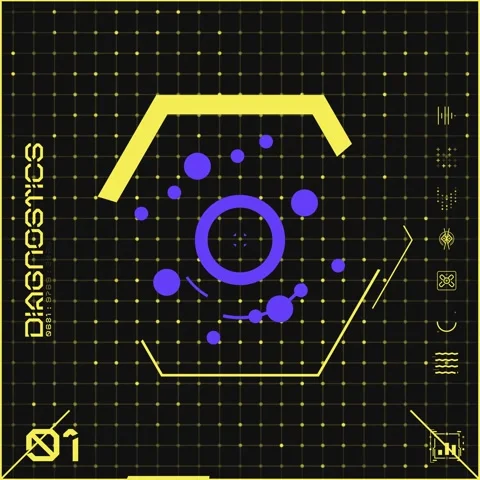 Icon Dot Grid Panel 01 Stock Footage 294041601