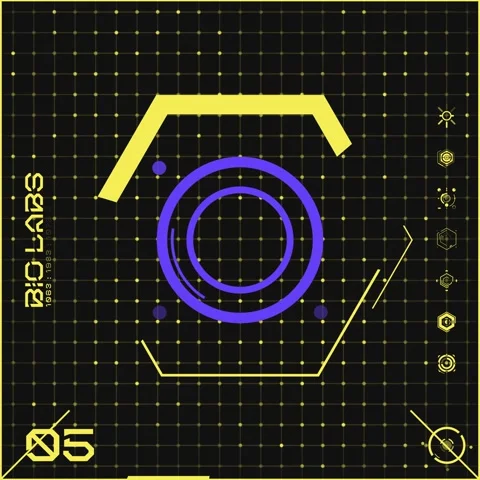 Icon Dot Grid Panel 05 Stock Footage 294041697