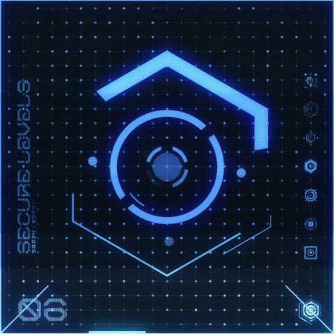 Icon Dot Grid Panel 06 Video stock 294040186