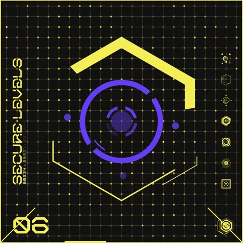 Icon Dot Grid Panel 06 Video stock 294041747