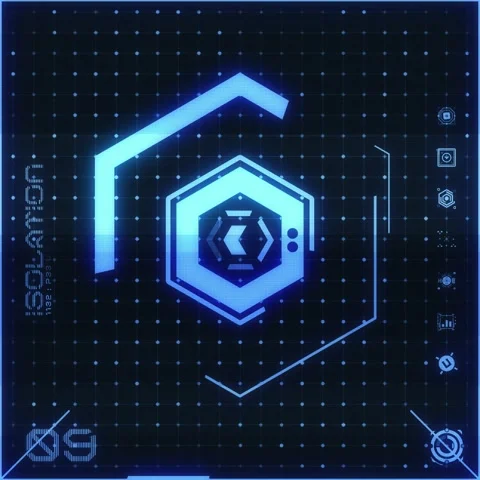 Icon Dot Grid Panel 09 스톡 동영상 294040193