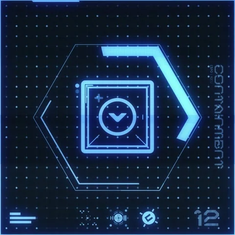 Icon Dot Grid Panel 12 Stock Footage 294040211