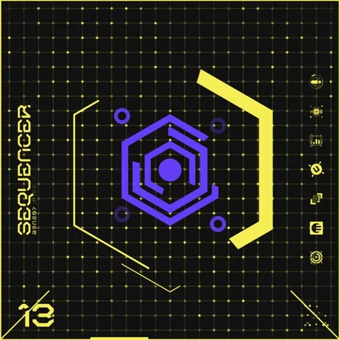 Icon Dot Grid Panel 13 Stock Footage 294041790