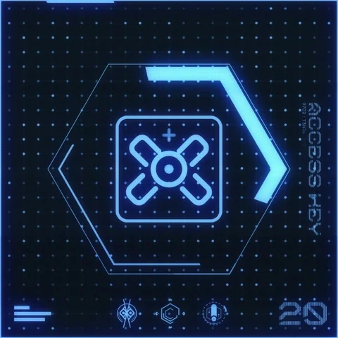 Icon Dot Grid Panel 20 Stock-Footage 294040240