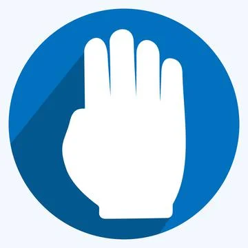 Icon Drag Window - Long Shadow Style - Simple illustration,Editable stroke Stock Illustration