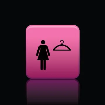 Icon dressing room Stock Illustration