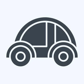 Icon Driverless Car. related to Future Technology symbol. glyph style. simp.. Stock Illustration