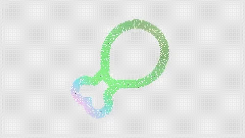 Icon drumstick is made up of LED square shapes that shimmer and flicker. There Stock Footage 296941011