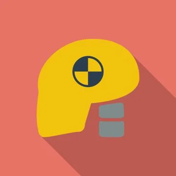 Icon dummy head for crash test Ilustração Stock