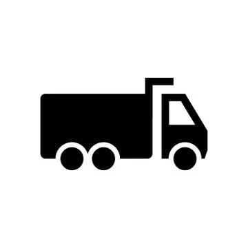 Icon of dump truck - vector iconic design Stock Illustration