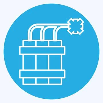 Icon Dynamite. related to Mining symbol. blue eyes style. simple design edi.. Stock Illustration