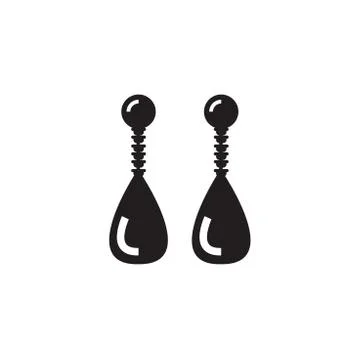 Icon for earrings pair Stock Illustration