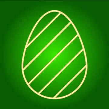 Icon easter egg with a pattern. Stock Illustration
