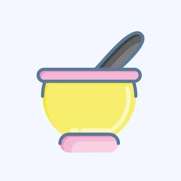 Icon Eat. related to Eid Al Fitr symbol. islamic. ramadhan. simple illustrati Stock Illustration