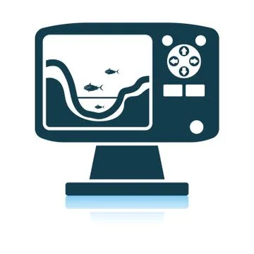 Icon of echo sounder イラスト素材