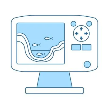 Icon Of Echo Sounder イラスト素材