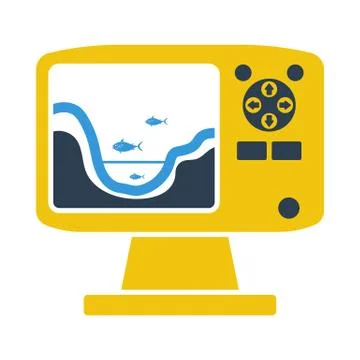 Icon Of Echo Sounder Stock Illustration