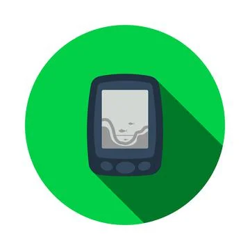 Icon Of Echo Sounder Stock Illustration