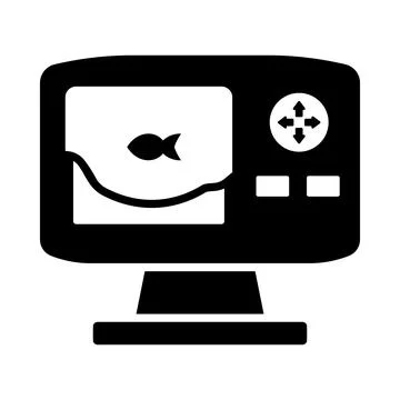 Icon Of Echo Sounder 库存插图