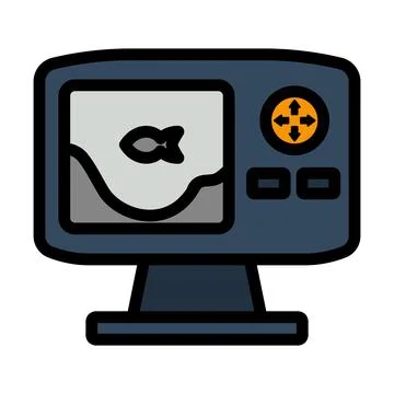 Icon Of Echo Sounder イラスト素材