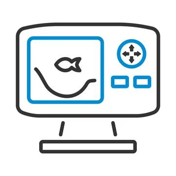 Icon Of Echo Sounder Stock Illustration