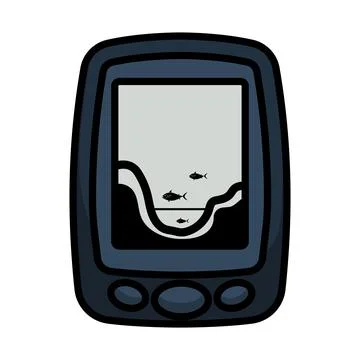 Icon Of Echo Sounder Stock Illustration