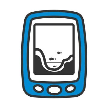 Icon Of Echo Sounder Stock Illustration
