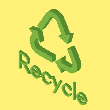 Icon of eco recycle. Illustrazione stock