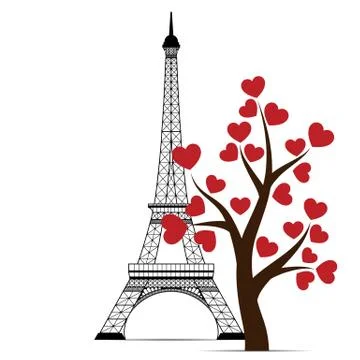 Icon of Eiffel tower Stock Illustration