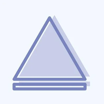 Icon Eject - Two Tone Style - Simple illustration,Editable stroke 스톡 일러스트