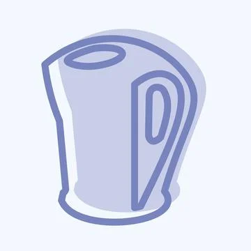 Icon Electric Kettle - Two Tone Style - Simple illustration,Editable stroke 스톡 일러스트