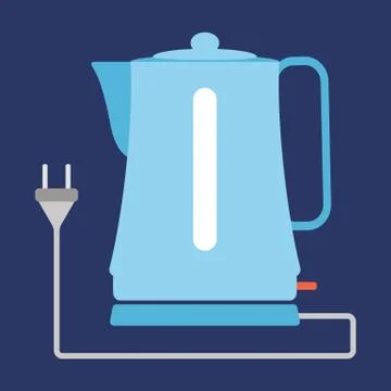Icon electric kettle, vector. Stock Illustration