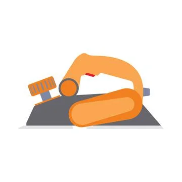 Icon Of Electric Planer Illustrazione stock