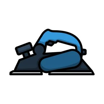 Icon Of Electric Planer 스톡 일러스트