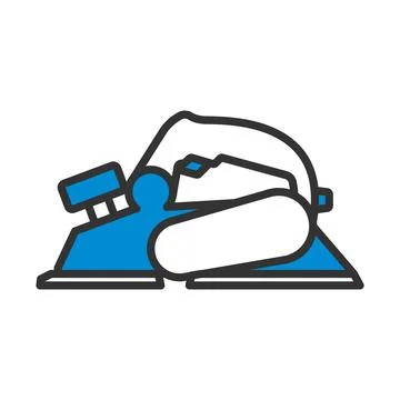 Icon Of Electric Planer Illustrazione stock