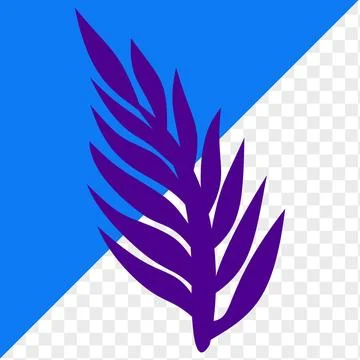 Icon element plant, leaf and flowers Illustrazione stock