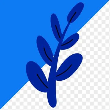 Icon element plant, leaf and flowers Stock-Illustration