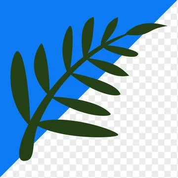 Icon element plant, leaf and flowers Stock Illustration
