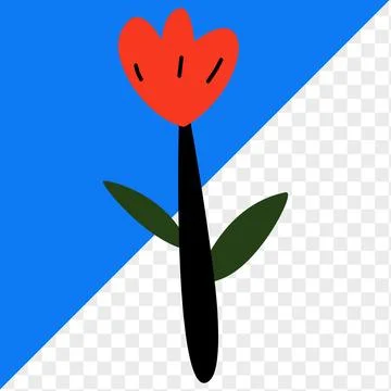 Icon element plant, leaf and flowers Stock Illustration