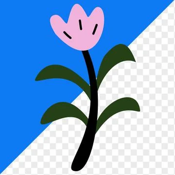 Icon element plant, leaf and flowers Stock-Illustration