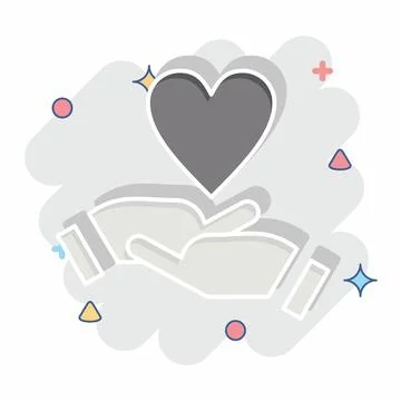 Icon Emotional Development. related to Development symbol. comic style Stock Illustration