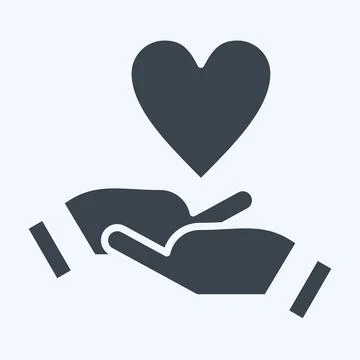 Icon Emotional Development. related to Development symbol. glyph style Stock Illustration