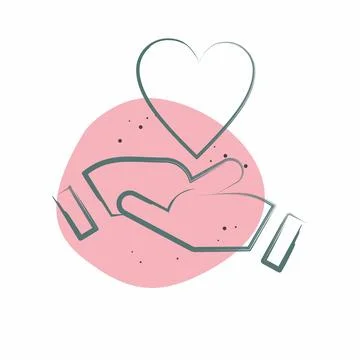 Icon Emotional Development. related to Development symbol. Color Spot Style Stock Illustration