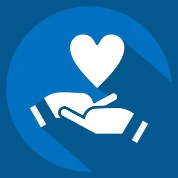 Icon Emotional Development. related to Development symbol. long shadow style 스톡 일러스트