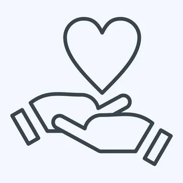 Icon Emotional Development. related to Development symbol. line style Illustrazione stock
