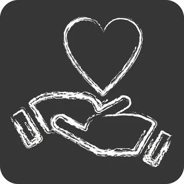 Icon Emotional Development. related to Development symbol. chalk Style Stock Illustration