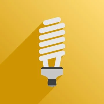 Icon of energy saving light Stock Illustration