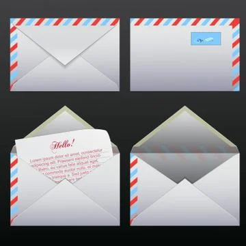 Icon of envelopes Stock Illustration
