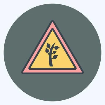 Icon Environment. suitable for Community symbol. color mate style. simple des Ilustración de archivo